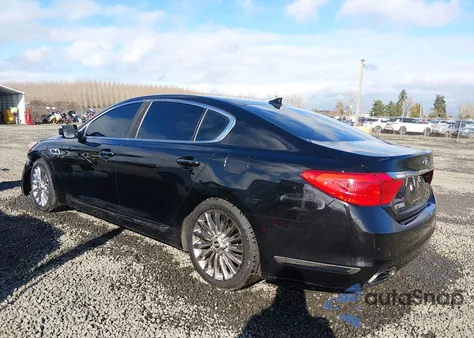 2015 Kia K900 Luxury z USA, uszkodzony, nr VIN KNALW4D47F6017431